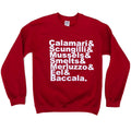 Seven Fishes Sweatshirt (Red)